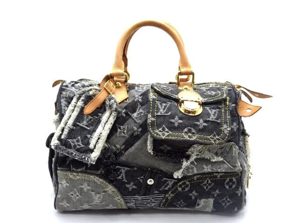 LOUIS VUITTON Speedy Mono Denim Patchwork